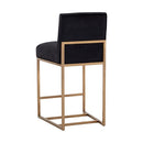 Sunpan Joyce Counter Stool Casablanca Stratus / Cube Black