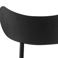 Sunpan Gibbons Barstool in Antique Brass - Charcoal Black Leather / Black - Bravo Portabella