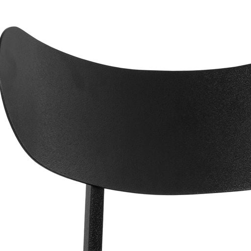 Sunpan Gibbons Barstool in Antique Brass - Charcoal Black Leather / Black - Bravo Portabella