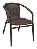 Florida Seating Anodized Aluminum Frame Arm Chair with PE Wired Filament Weave - W-21