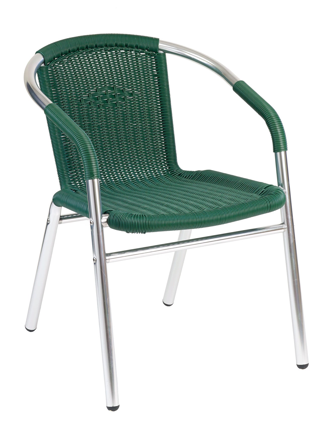 Florida Seating Anodized Aluminum Frame Arm Chair with PE Wired Filament Weave - W-21