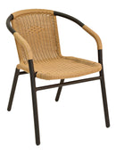 Florida Seating Anodized Aluminum Frame Arm Chair with PE Wired Filament Weave - W-21