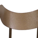 Sunpan Gibbons Barstool in Antique Brass - Charcoal Black Leather / Black - Bravo Portabella