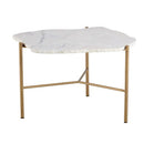 Sunpan Saunders Coffee Table Top Green / White Marble