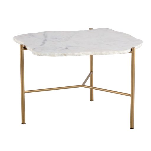 Sunpan Saunders Coffee Table Top Green / White Marble