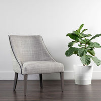 Sunpan Ragona Lounge Chair Grey Oak-Naya Check Black / Light Grey Oak-Naya Check Light Grey