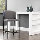 Sunpan Pearce Counterstool Dark Grey-Abbington Navy / Light Grey-Bravo Cognac