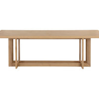 Sunpan Disera Dining Table 96'' in Ash Grey / Dark Brown / Natural