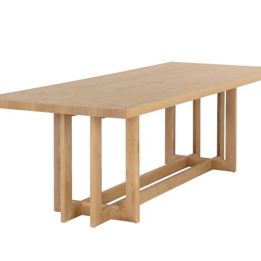 Sunpan Disera Dining Table 96'' in Ash Grey / Dark Brown / Natural