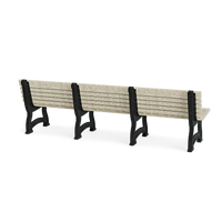 Polly Products Willow Backed Bench