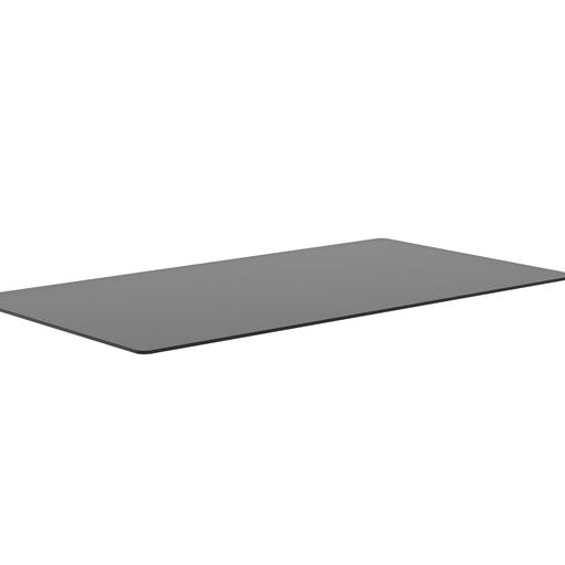 Sunpan Glass Dining Table Top Rectangular Smoke Grey in 86.5" / 96"