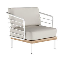 Sunpan Leon Lounge Chair - White - Palazzo Cream
