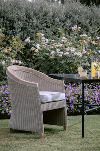 Sunset West Cambria Dining Chair in Canvas Canvas with Self Welt