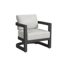 Sunset West Malibu Club Chair in Cast Silver - No Welt