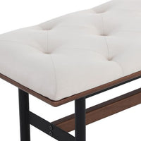 Sunpan  Staten Bench Black / Vienna Cream