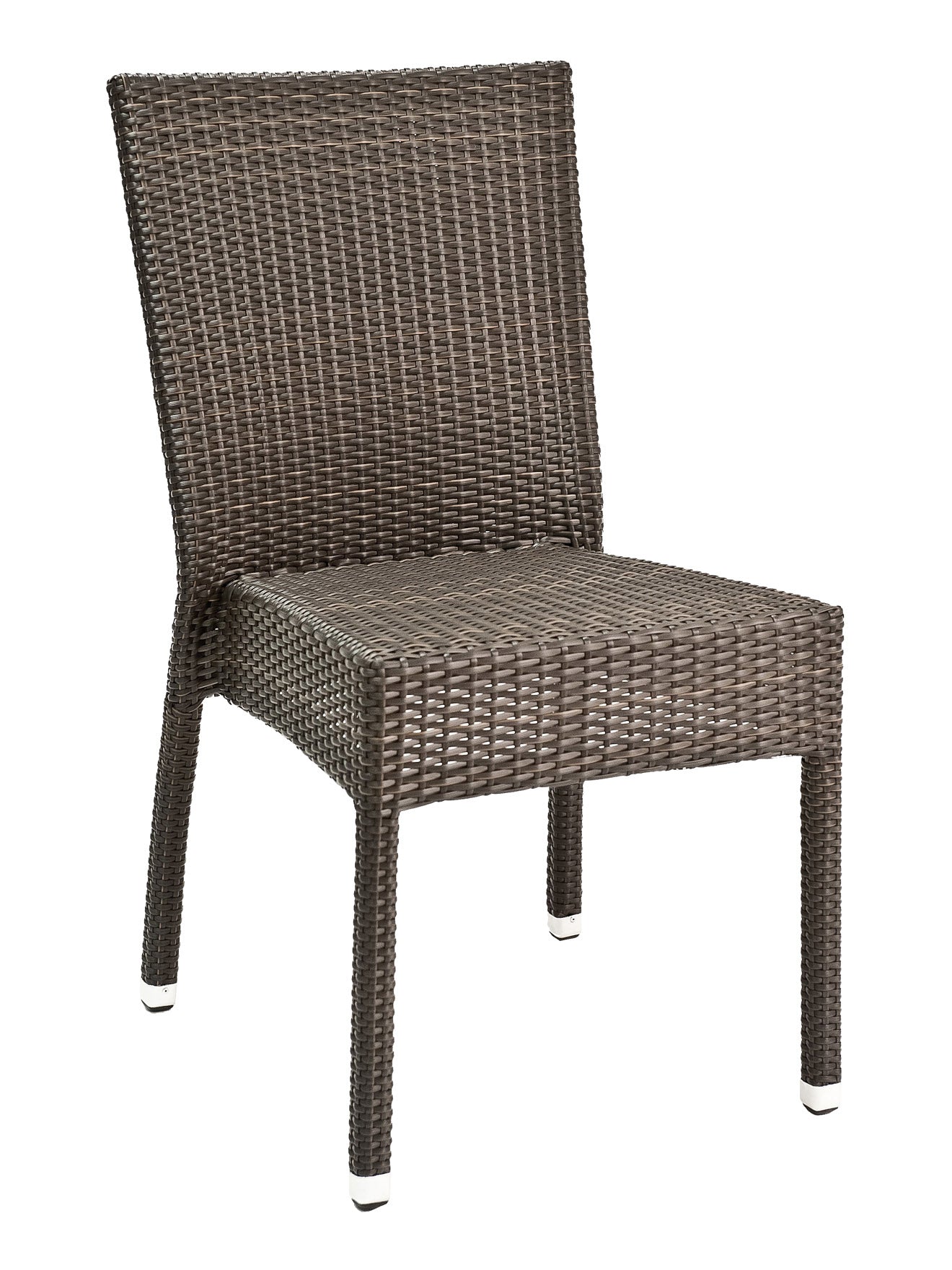 Florida Seating Hand Woven PE Synthetic Wicker Over Aluminum Side Chair - WIC-02