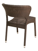 Florida Seating Hand Woven PE Synthetic Wicker Over Aluminum Side Chair - WIC-08