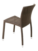 Florida Seating Hand Woven PE Synthetic Wicker Over Aluminum Side Chair - WIC-10
