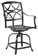 Woodard Wiltshire Swivel Counter Stool with Optional Cushion