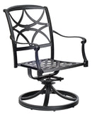 Woodard Wiltshire Swivel Rocking Dining Arm Chair With Optional Cushion