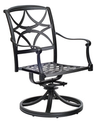 Woodard Wiltshire Swivel Rocking Dining Arm Chair With Optional Cushion
