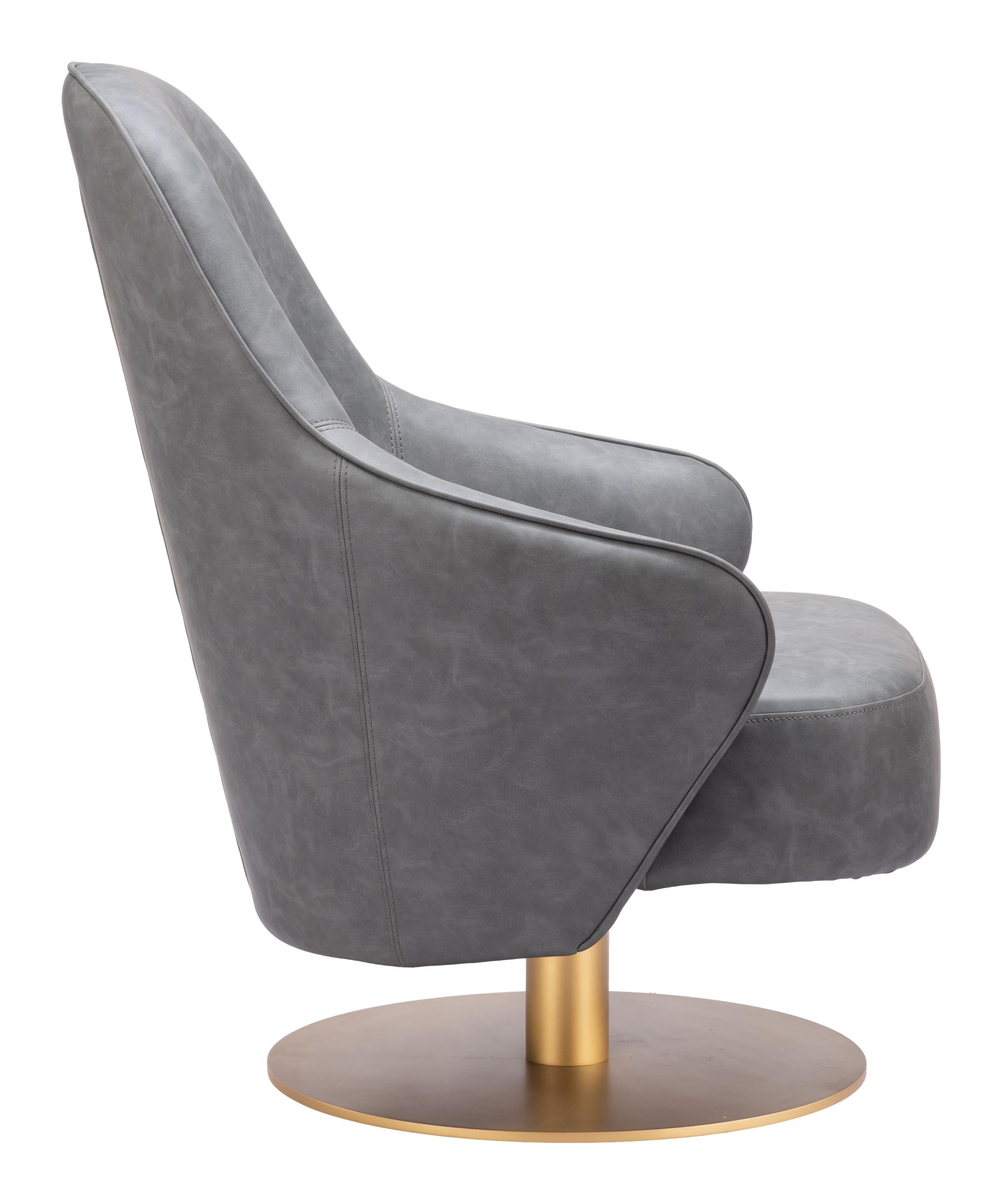 Zuo Modern Withby Accent Chair Gray/Brown