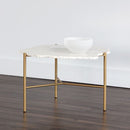Sunpan Saunders Coffee Table Top Green / White Marble