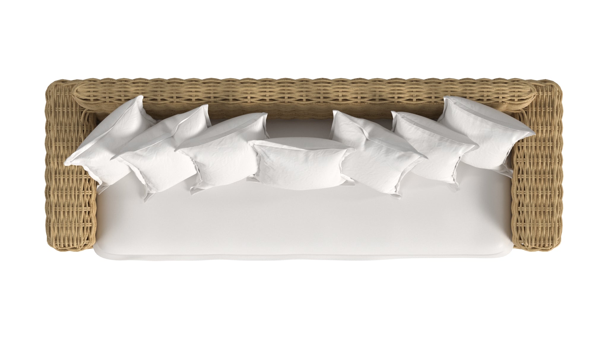 Sunset West Playa Sofa in Soothe Pearl with Flange Welt