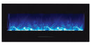 Amantii 50" fireplace with Black Glass surround