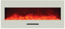 Amantii 50" fireplace with Black Glass surround