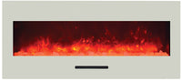 Amantii 50" fireplace with Black Glass surround