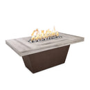 The Outdoor Plus Tacoma Wood Grain and Steel Fire Pit 48" x 30"