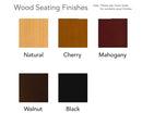 BFM Seating Columbia Chair In Black Stain/Dark Walnut