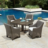Woodard Augusta Wicker Dining Arm Chair