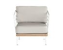 Sunpan Leon Lounge Chair - White - Palazzo Cream