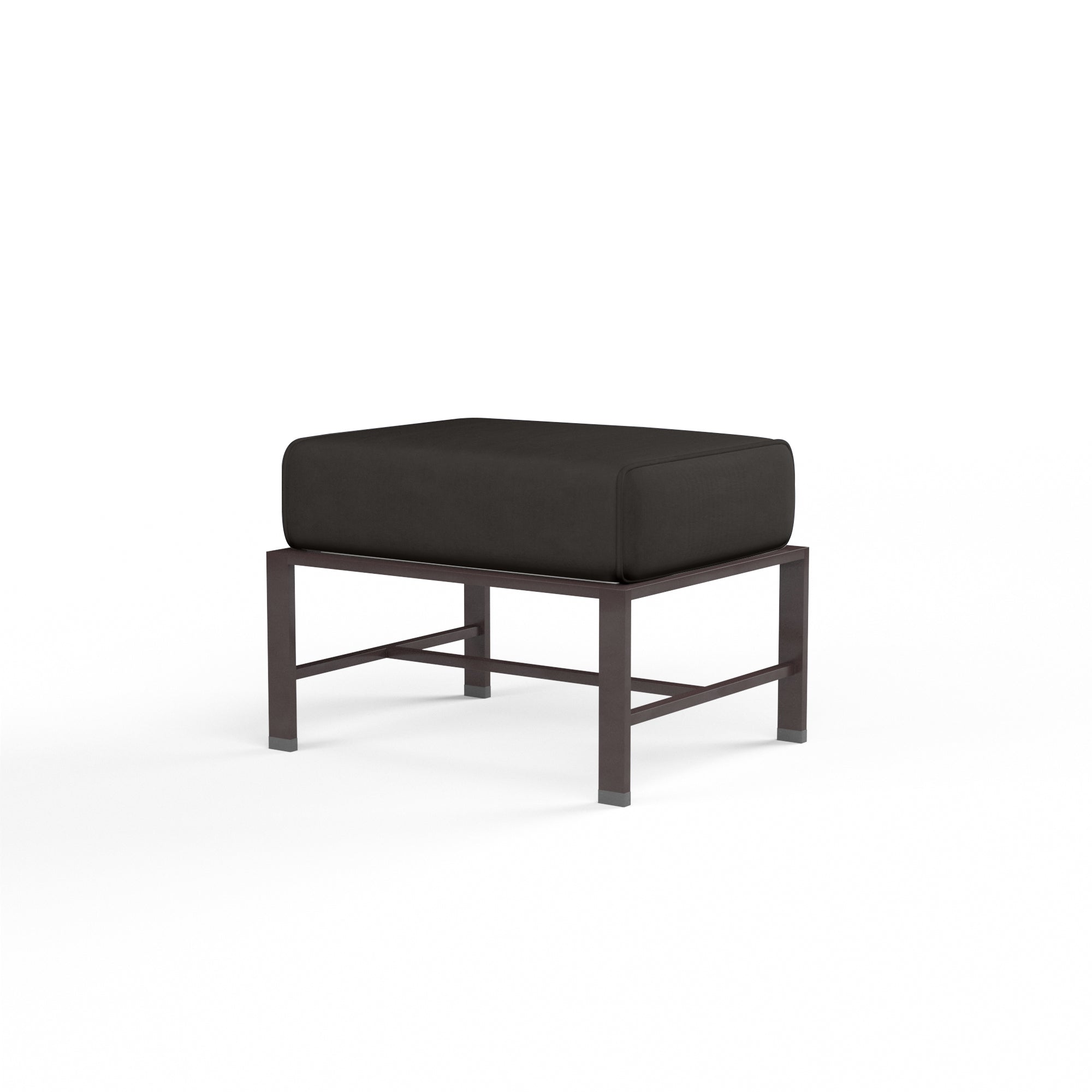 Sunset West La Jolla Aluminum Ottoman with Cushion