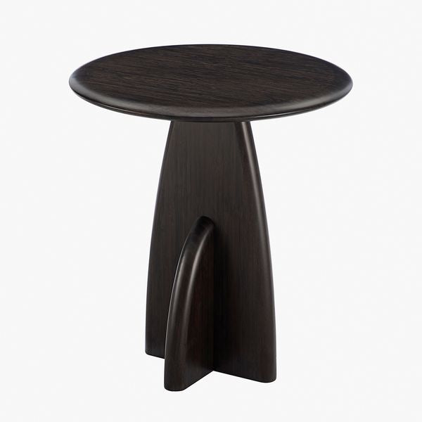Greenington Zephyr Side Table in Wheat/Caviar