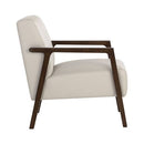 Sunpan Neymar Lounge Chair - Linea Light Grey Leather