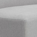 Sunpan Jaclyn Modular Armless Chair in Danny Dusty Blue / Egypt Light Grey-Danny Medium Grey