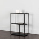 Sunpan Eiffel Low Bookcase - Black in Small / Medium / Large