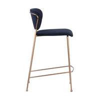 Sunpan Odesa Counter Stool Abbington Navy / Dillon Cream