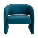 Sunpan Rosalia Lounge Chair Meg Rust / Mina Light Grey-Meg Ash / Timeless Teal