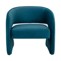 Sunpan Rosalia Lounge Chair Meg Rust / Mina Light Grey-Meg Ash / Timeless Teal