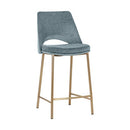 Sunpan Radella Counter Stool Bergen French Blue / Bergen Taupe