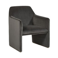 Sunpan Doreen Lounge Chair in Lux Brass - Diamond Mummy / Rubino White / Lux Moon Dust - Diamond Ocher