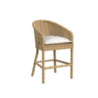 Sunset West Playa Barstool in Soothe Pearl with Flange Welt