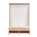 Sunpan Herrington Hall Tree with Bench - Mina Ivory