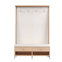 Sunpan Herrington Hall Tree with Bench - Mina Ivory