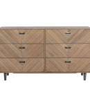 Sunpan Greyson Dresser in Smoke / Light Acacia