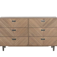 Sunpan Greyson Dresser in Smoke / Light Acacia